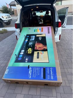 85 Samsung tv free delivery $55 to Financing six month warranty 85 TV Samsung smart 4K hdtv 120 hz