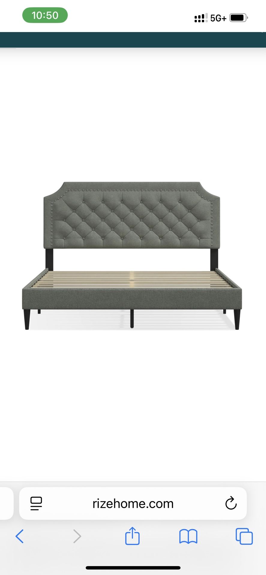 Queen Platform Bed Frame $200, King Frame $250