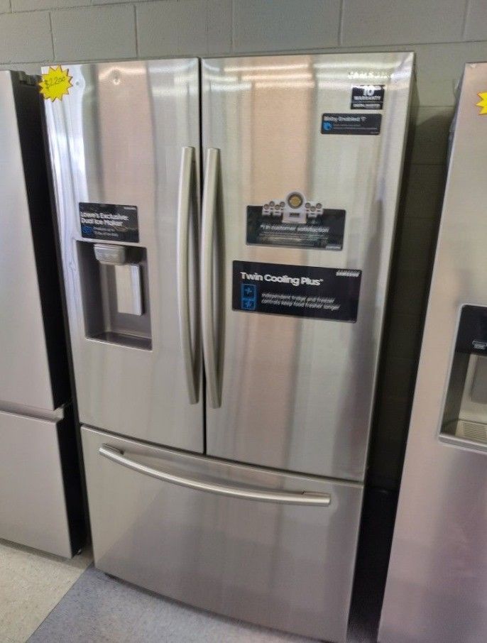 SAMSUNG 28 CB FT FRENCH DOOR REFRIGERATOR OPEN BOX ITEM GS