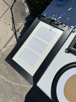 8 Picture Frames In Brown And Black