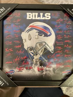OFFICIAL LICENSED NFL 2019 SIGNATURE HELMET FRAME -BILLS 