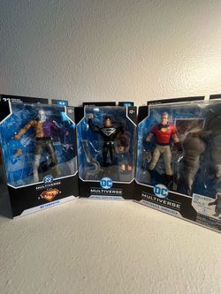 McFarlane DC Multiverse Lot Metamorpho Superman Black Suit Variant Peacemaker NIB