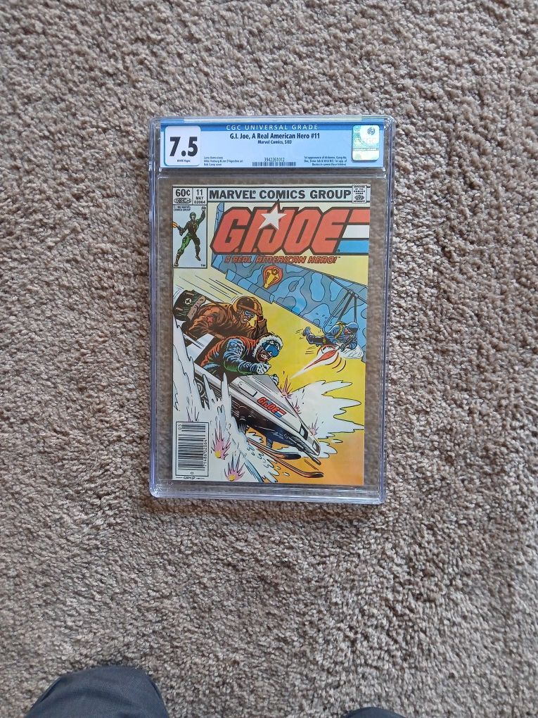 Marvel Comics Gi Joe #11 May 1983 Graded 7.5
