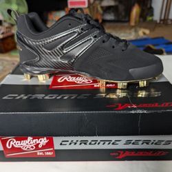 Chrome baseball cleats deals
