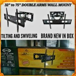 Heavy Duty TV Wall Mount for 32-75″ LED, LCD, OLED and Plasma Flat Screen TV with Full Motion Swivel Articulating Dual Arms, up to VESA 600 x 400 and 
