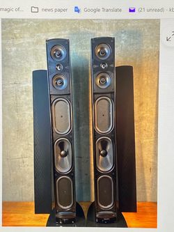 Definitive Mythos tower speakers