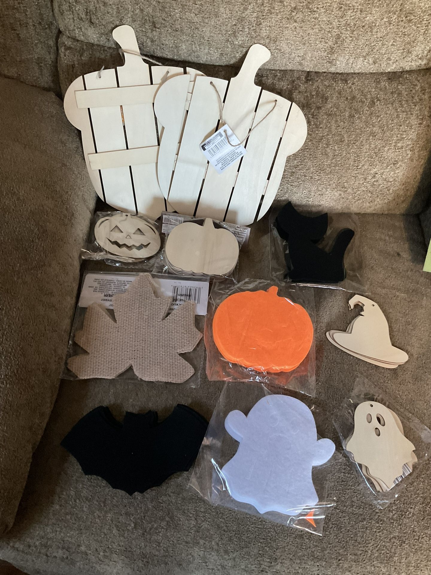 Assorted Halloween And Fall Craft Supplies