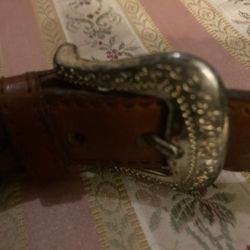 Vintage Fossil Ladies Leather Belt