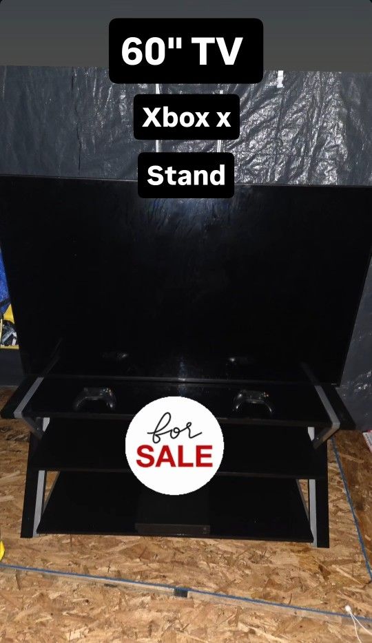 60" Smart tv With Stand and Xbox X