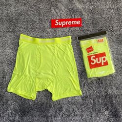 1 Pair of Supreme Boxer Briefs And Box Logo Sticker, SS23