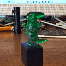 Lego Compatible Alien Clear Green