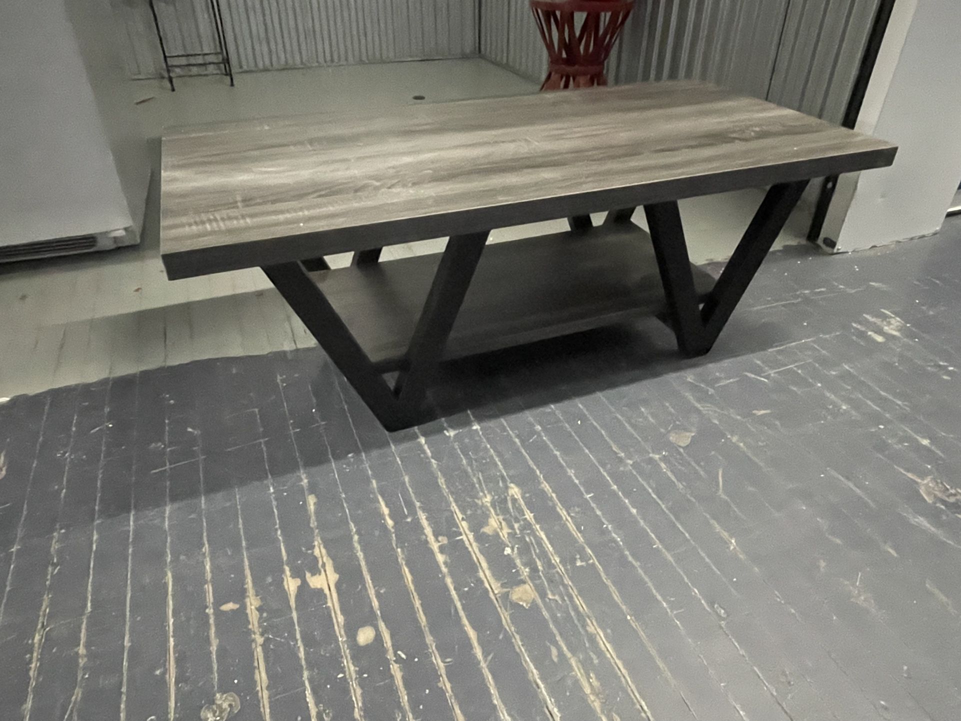 modern gray coffee table