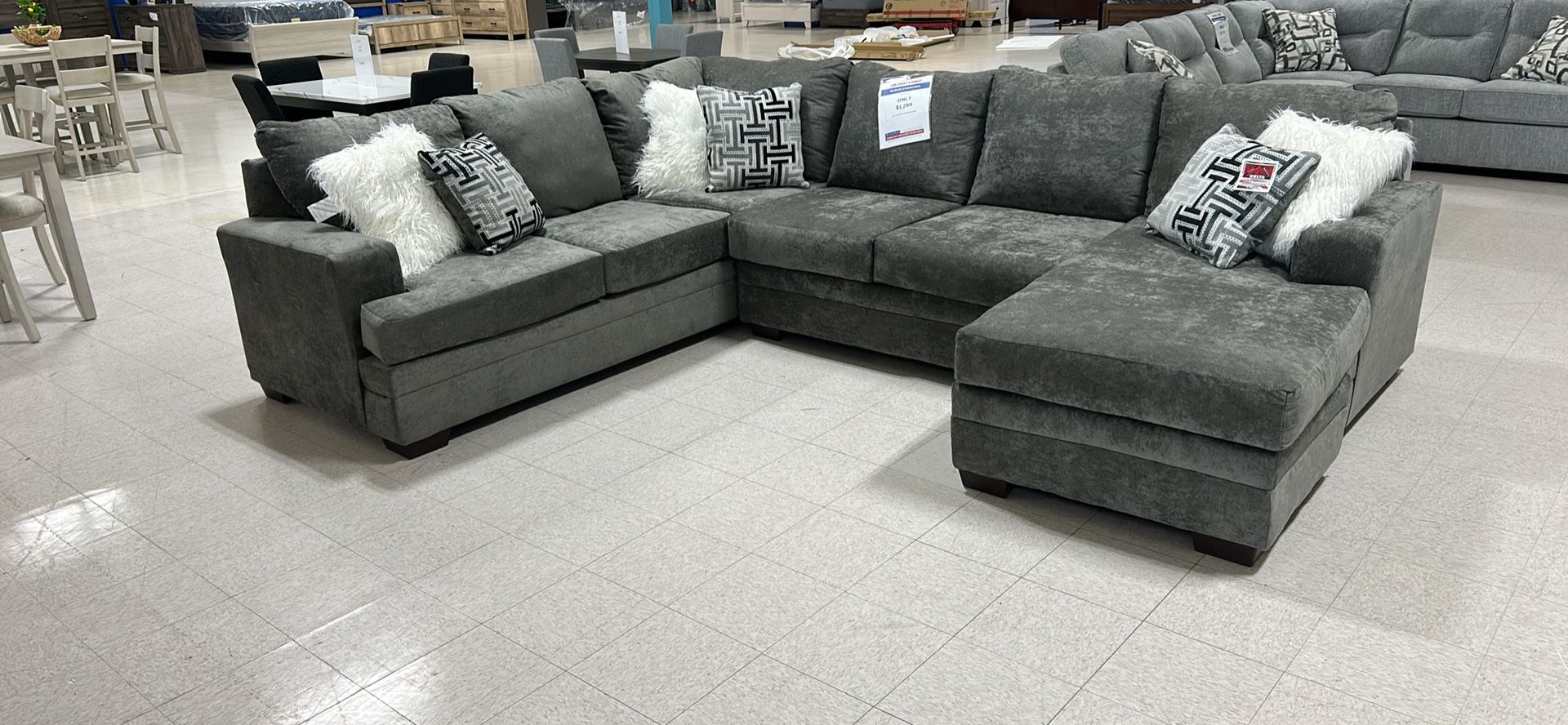 3pc sectional set Gray
