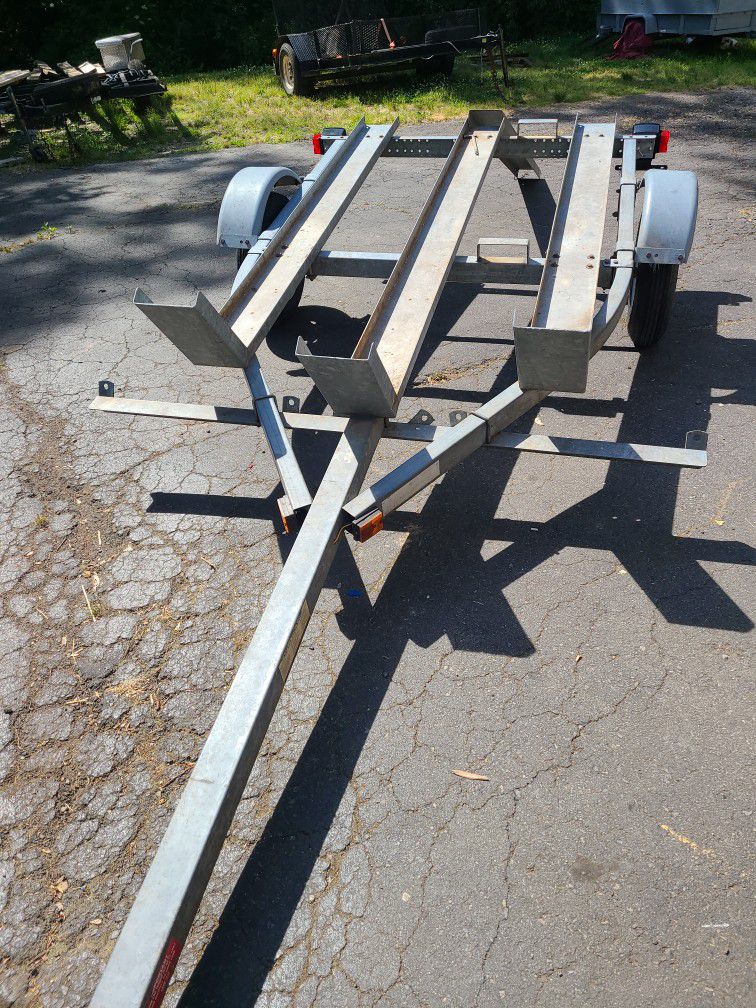 Photo motorcycle trailer