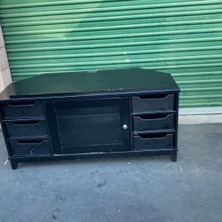Black Corner Unit TV Stand