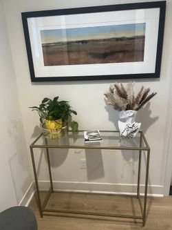 Glass Gold table