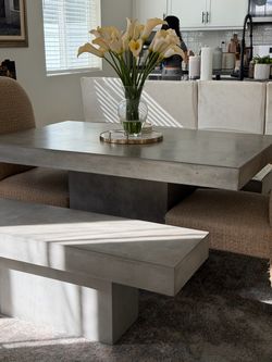 CB2 Dining Table w/ Matching Benches