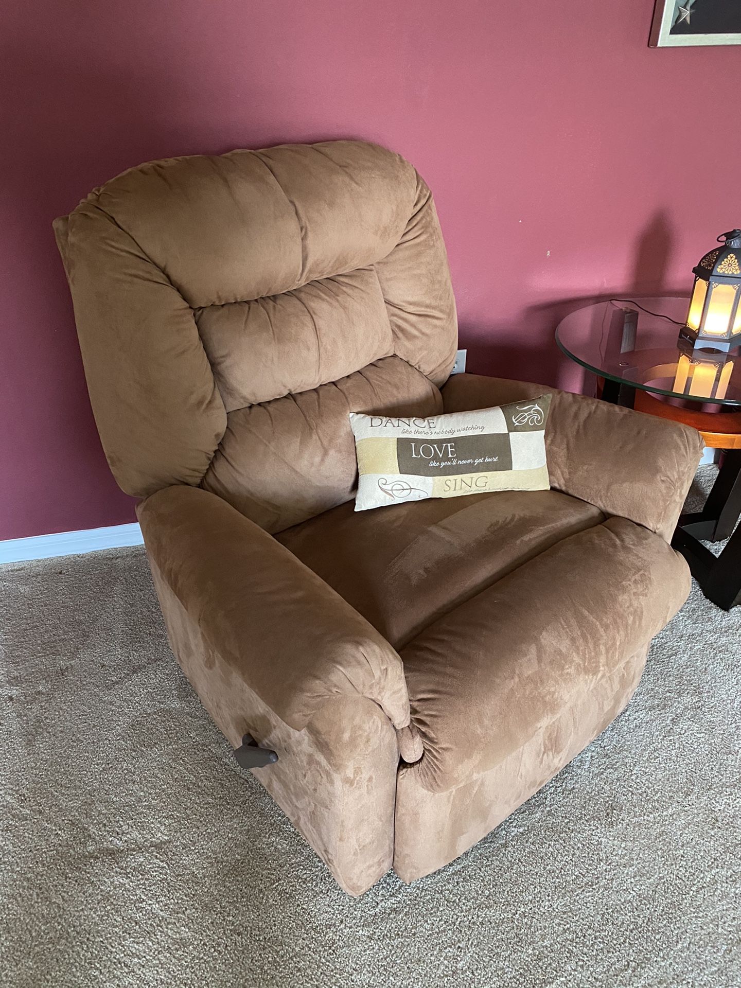 Suede Recliner Chair 