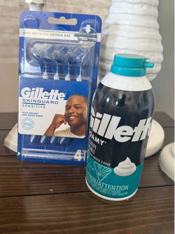 Gillette razor and shaving gel