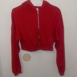 Cropped Zip up Hoodie 
