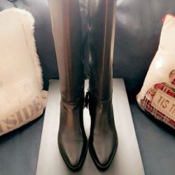 Naturalizer All Leather Black Boots Size 10 $200 Or Best Offer Brand New Never Worn 