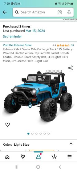 Kidzone Electric Car 2 Seater