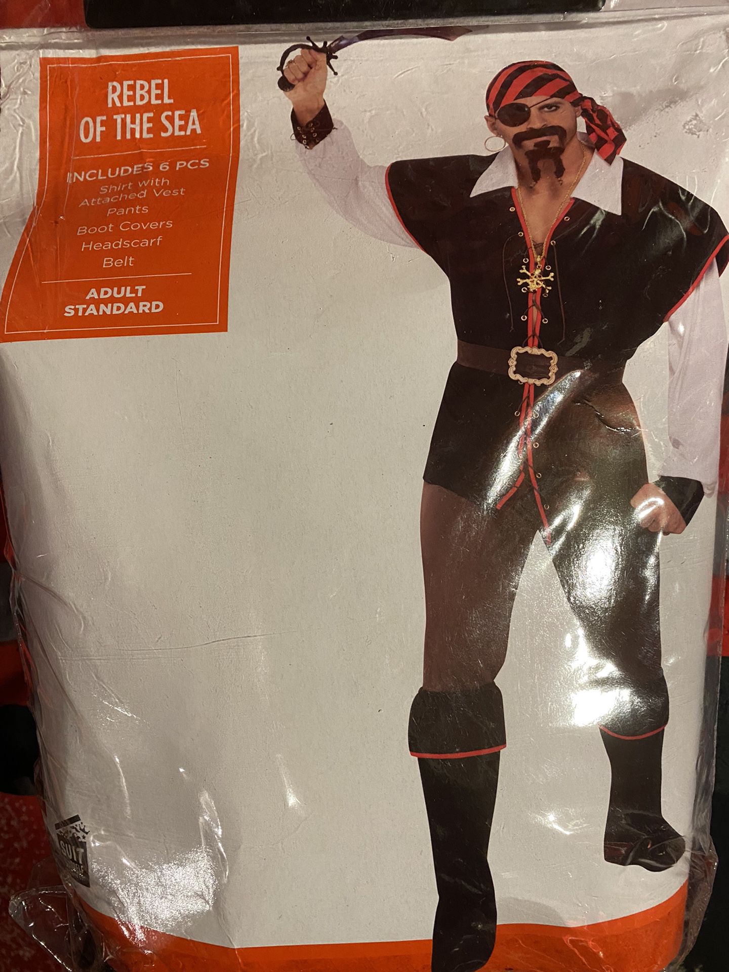 Male pirate Halloween costume