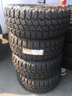 MUD TIRES. SETS OF 4 OR 5 AVAILABLE. MESSAGE ME FOR PRICING