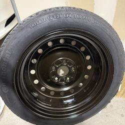 Continental T125/80R17 Spare Tire + Wheel Kit (Mounted)