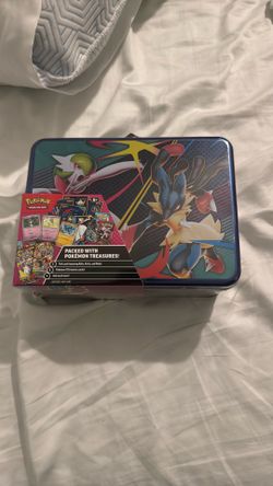 Pokémon Tin With 6 Packs