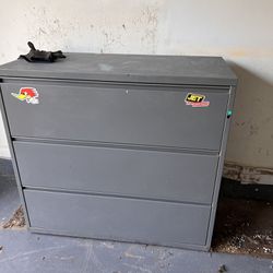 2 Metal Storage Containers 