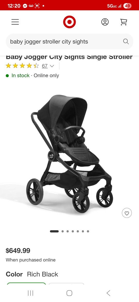 Baby Jogger Stroller 