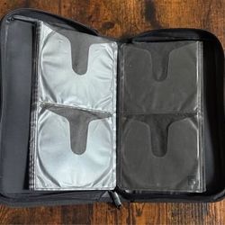 Case Logic 64 Disc Holder Storage Zipper Binder for CD DVD Video Games etc just $5 xox
