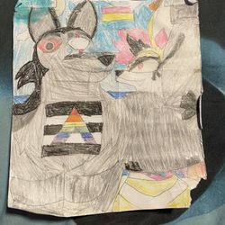 Helluva Boss Beezlebub And Vortex Pride Month Drawing Fan Art