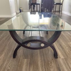 Glass Top Coffee Table 