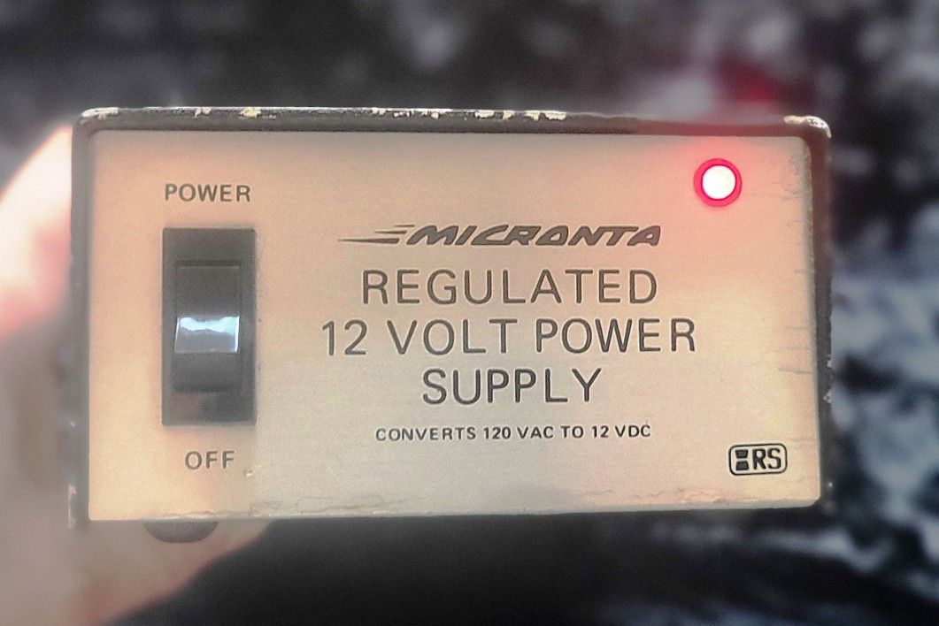 Vintage Radio Shack Micronta Regulated 12 Volt Power Supply