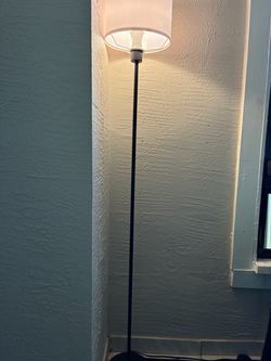 Floor Lamp with White Shade