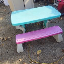 Prices Firm.. Large Children's Adjustable Picnic Table