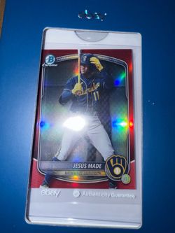 2025 BOWMAN CHROME PROSPECTS JESUS MADE /5 🍎 RED REFRACTOR