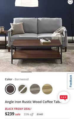 Rustic Angle coffee Table