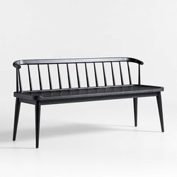 Crate & Barrel Pali Bench Black