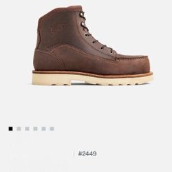 Red Wing Brown Moc Toe Work Boots Size 11