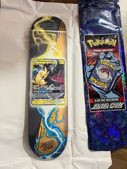 Santa Cruz x Pokemon Skateboard Deck Pikachu and Zekrom