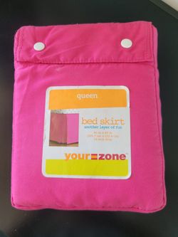 Pink QUEEN  Bed Skirt ....NEW
