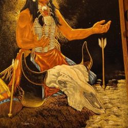  Native American Chief Painting 