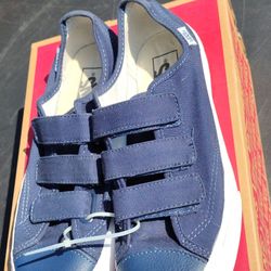 Vans Unisex Shoes With Velcro Strap Size 7 Men 8.5 Woman