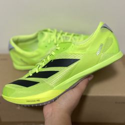 Adidas Adizero Finesse Lucid Lemon Track Spikes Men's Size 8.5 IG2018 No Spikes
