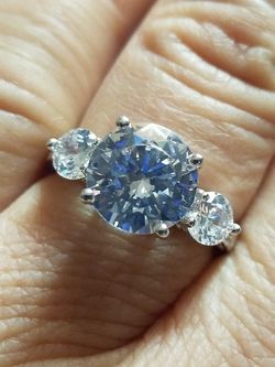 Women's wedding engagement promises ring size 9.0