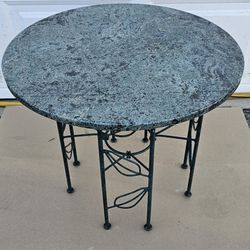 Green Marble Accent Table