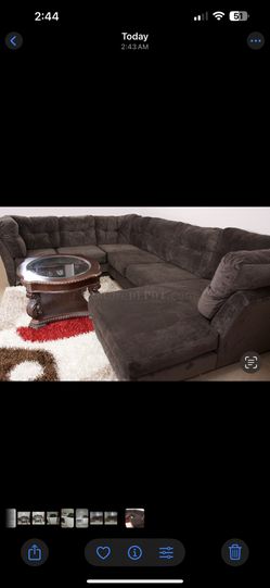 Simmons Coco Brown Sectional 7x6x5 Ft
